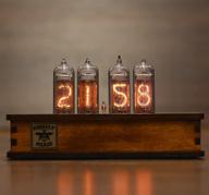 🕒 nixie tube clock with easy-to-replace in-14 nixie tubes - motion sensor - visual effects - premium gift packaging - ideal gift idea logo