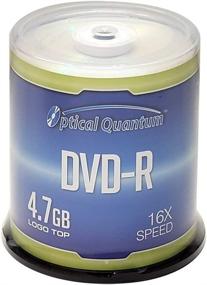 img 4 attached to Optical Quantum DVD-R 4.7GB 16x Branded Recordable Media Disc - 100 Disc Spindle (FFP) - OQDMR16LT-BX