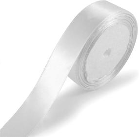 img 4 attached to 🎀 KGS Satin Ribbon - 1 inch Width, 25 Yards Long, White - Ideal for Gift Wrapping, Crafts, and Decorations