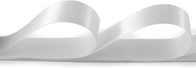 img 1 attached to 🎀 KGS Satin Ribbon - 1 inch Width, 25 Yards Long, White - Ideal for Gift Wrapping, Crafts, and Decorations