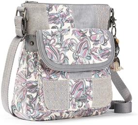 img 2 attached to 🦋 Sakroots Butterfly Bloom Flap Crossbody: Женские сумки, кошельки и сумки через плечо