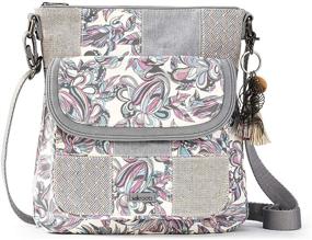 img 4 attached to 🦋 Sakroots Butterfly Bloom Flap Crossbody: Женские сумки, кошельки и сумки через плечо