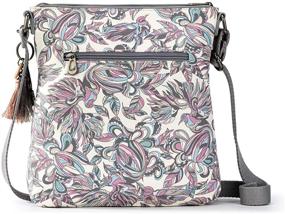 img 3 attached to 🦋 Sakroots Butterfly Bloom Flap Crossbody: Женские сумки, кошельки и сумки через плечо