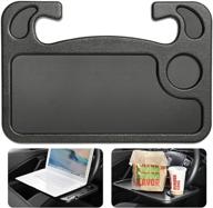 🚗 cutequeen trading 1pcs car eating/laptop steering wheel desk - black (pack of 1) logo