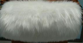 img 2 attached to 🧥 Stay Cozy and Chic with Kelaixiang White Ivory Faux Fur Women Warm Hand Muffs