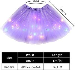 img 2 attached to Luminous Girls' Ballet Skirt for Performance Dancewear - Skirts & Skorts