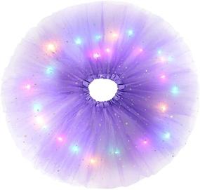 img 3 attached to Luminous Girls' Ballet Skirt for Performance Dancewear - Skirts & Skorts