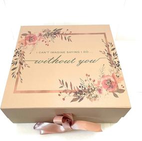 img 3 attached to 🏻 Bridesmaid Proposal Boxes - 1 Box in Rose Gold with Magnetic Closure - Elegant Design for Bridesmaid Gifts - Will You Be My Bridesmaid?