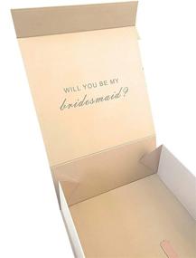 img 1 attached to 🏻 Bridesmaid Proposal Boxes - 1 Box in Rose Gold with Magnetic Closure - Elegant Design for Bridesmaid Gifts - Will You Be My Bridesmaid?