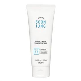 img 4 attached to 🌿 Hypoallergenic ETUDE SoonJung 5.5 Foam Cleanser 150ml for Sensitive Skin | Korean K-Beauty Skincare