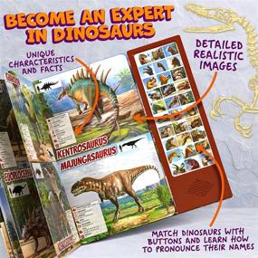 img 2 attached to Dinosaur Book Sounds Kids Interactive