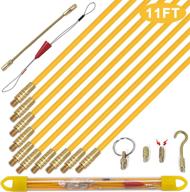 🔌 kootans 11-foot fiberglass wire running kit: wire fishing rod pull push tool with 6 accessories for easy electrical cable installation logo