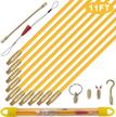 🔌 kootans 11-foot fiberglass wire running kit: wire fishing rod pull push tool with 6 accessories for easy electrical cable installation logo