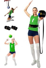 img 4 attached to Enhance Your Volleyball Skills with Regius Volleyball Training Equipment 3.0 - Premium Solo Trainer, Ideal for Beginners Mastering Serving, Setting, and Spiking; Perfect Gift for Volleyball Enthusiasts!