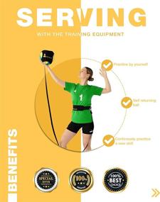 img 2 attached to Enhance Your Volleyball Skills with Regius Volleyball Training Equipment 3.0 - Premium Solo Trainer, Ideal for Beginners Mastering Serving, Setting, and Spiking; Perfect Gift for Volleyball Enthusiasts!