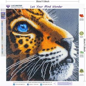 img 1 attached to 5D Tiger Diamond Painting Kit Full Drill Animal Embroidery Cross Stitch Rhinestone Pictures Diamond Art Craft for Christmas Decor, Home Wall Decoration 11.8×11.8In