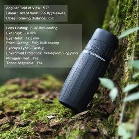 img 3 attached to 🔭 Eyeskey High-end 10X25 Pocket Monocular Telescopes: Compact Grip Scope for Clearer Vision, Bird Watching, Fully Waterproof & Fog-Proof