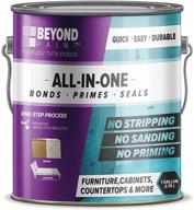 all-in-one refinishing paint gallon, pewter - no stripping, sanding, or priming needed for furniture, cabinets, and more - beyond paint logo
