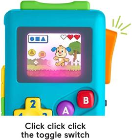 img 2 attached to 🎮 Fisher-Price Laugh & Learn Lil' Gamer: Educational Musical Toy for Babies & Toddlers, Blue - Ages 6-36 Months