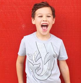 img 1 attached to 🐳 Water Animal or Character Peek-A-Zoo Super Soft Short Sleeve Tee for Baby, Infant + Toddler (0/6M-6T)