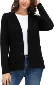 img 4 attached to Effortlessly Chic: Women's Lightweight Classic Front Blazer - Ideal for Suiting & Blazers