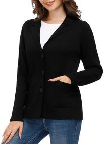 img 1 attached to Effortlessly Chic: Women's Lightweight Classic Front Blazer - Ideal for Suiting & Blazers