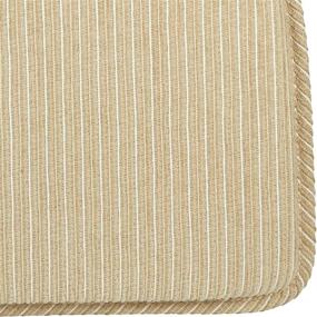 img 1 attached to 🪑 Klear Vu Nakita Striped Non-Slip Dining Chair Pads - 15x16 Inch - Set of 4 Cushions - Natural Color - Pack of 1 - Ideal for Kitchen Chairs