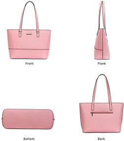 img 3 attached to 👜 Stylish and Versatile CHANRS KEATN Women's Handbags: Fashionable Tote, Shoulder Bags, Satchel Purses, 4pcs Handbag Set