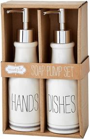 img 4 attached to 🧼 Mud Pie Bistro Soap Pump Box Set" or "Bistro Soap Pump Box Set by Mud Pie