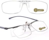 👓 luff 2-pack anti-blue clip on reading glasses for women/men - flippable reader (1.5x) logo