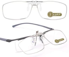 img 4 attached to 👓 LUFF 2-Pack Anti-Blue Clip On Reading Glasses for Women/Men - Flippable Reader (1.5X)