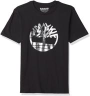 👕 boys' timberland short sleeve signature tree logo graphic t-shirt logo
