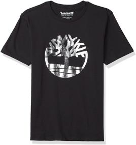 img 2 attached to 👕 Boys' Timberland Short Sleeve Signature Tree Logo Graphic T-Shirt