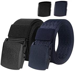 img 4 attached to IronSeals Military Tactical Webbing Outdoor Men's Accessories Belts