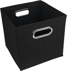 img 2 attached to 📦 Sturdy Fabric Storage Bin/Cube/Container Set - Foldable with Metal Handles (Set of 2)
