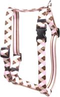 seo-optimized pink brown argyle roman style h dog harness by yellow dog design logo