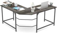 l shaped desk corner computer gaming table workstation for home office study - elephance logo