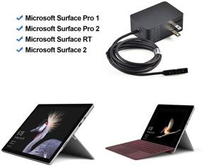 img 2 attached to 🔌 Genuine Surface RT, Surface Pro 1 and Surface 2 1512 Charger - AC Adapter 24W 12V 2A - Compatible