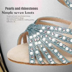 img 3 attached to AOQUNFS Rhinestones Ballroom Perfermence YCL429 Beige 7 5 Women's Shoes