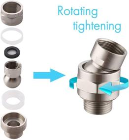 img 1 attached to Регулируемое соединение душевой насадки Fawcotu
