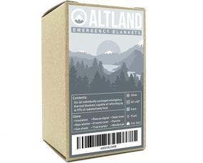 img 1 attached to 🔥 Ultimate Protection: Altland Emergency Blankets Pack in Silver - Stay Warm in Any Emergency