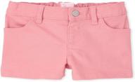 baby girls' denim shorts by the children's place logo