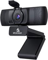 enhanced 1080p streaming webcam: nexigo n930p with software, microphone & privacy cover - perfect for business, zoom, youtube, facetime, pc, mac, and more! logo