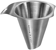 🧂 stainless steel salt and pepper funnel by cole & mason logo