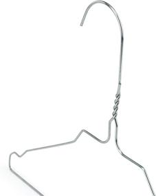 img 1 attached to HANGERWORLD Pack of 50 Silver Metal Wire Hangers Child Size, 13 Gauge, 14.2 inches