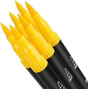 img 2 attached to Hethrone Dual Markers Brush Pen - Маркеры для взрослых раскрасок (Желтые)