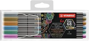 img 4 attached to 🖍️ STABILO Pen 68 Multiliner Set, Pack of 6 Vibrant Colors