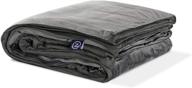 🛌 gravity blanket: weighted blanket for sleep with dual-sided temperature control & removable cover - grey 25lbs/queen 90'' x 90'' logo