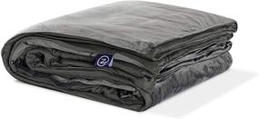 img 4 attached to 🛌 Gravity Blanket: Weighted Blanket for Sleep with Dual-Sided Temperature Control & Removable Cover - Grey 25lbs/Queen 90'' x 90''