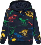 🦖 black 7t boys' hzxvic dinosaur sweatshirt pullover logo